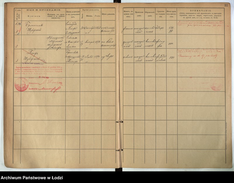 Obraz 17 z jednostki "[Księga ludności stałej m. Łodzi guberni piotrkowskiej nr domu 623-638a]"
