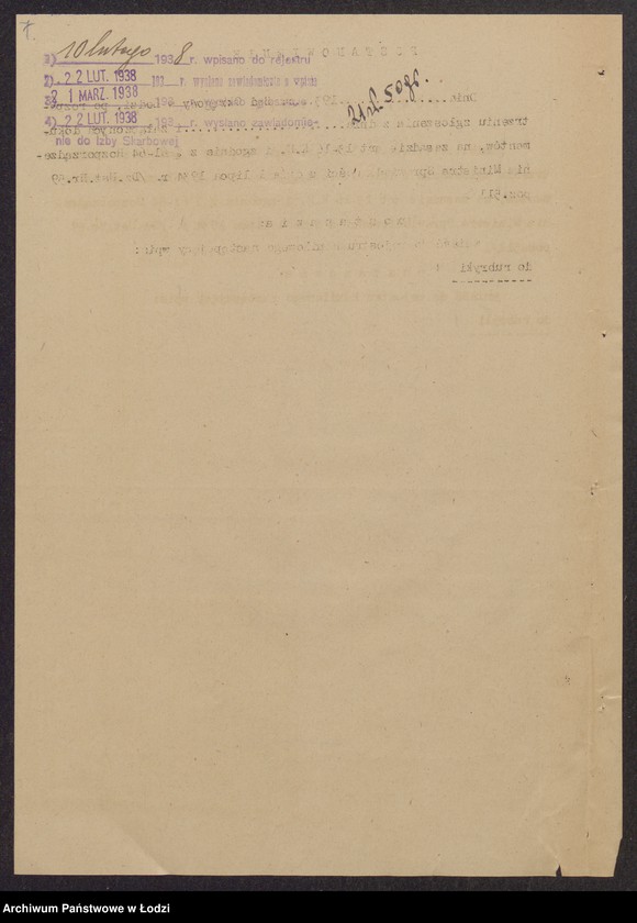 Obraz 9 z jednostki "Abram Bibergal- sprzedaż przędzy odpadkowej i zgrzebnek własnego wyrobu"