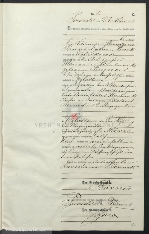 Obraz 19 z jednostki "Sterbe-Nebenregister"
