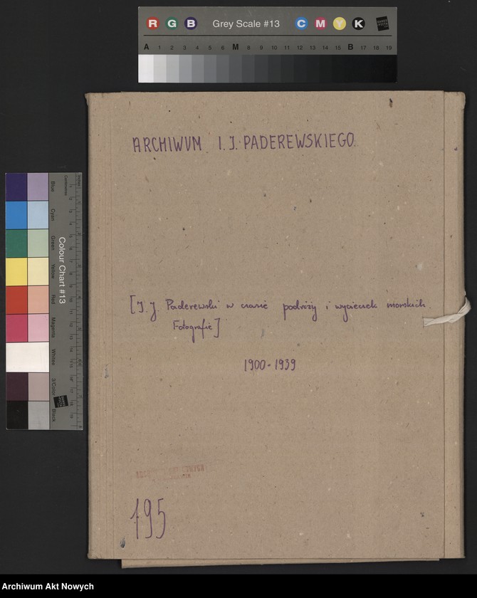 image.from.unit.number "I. J. Paderewski w czasie podróży i wycieczek morskich. Fotografie"