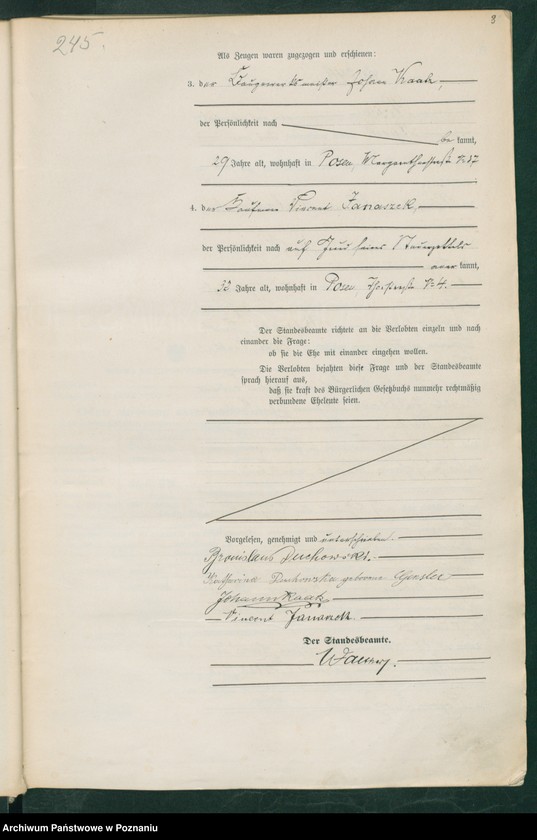 Obraz 6 z jednostki "Księga miejscowa małżeństw t. II"