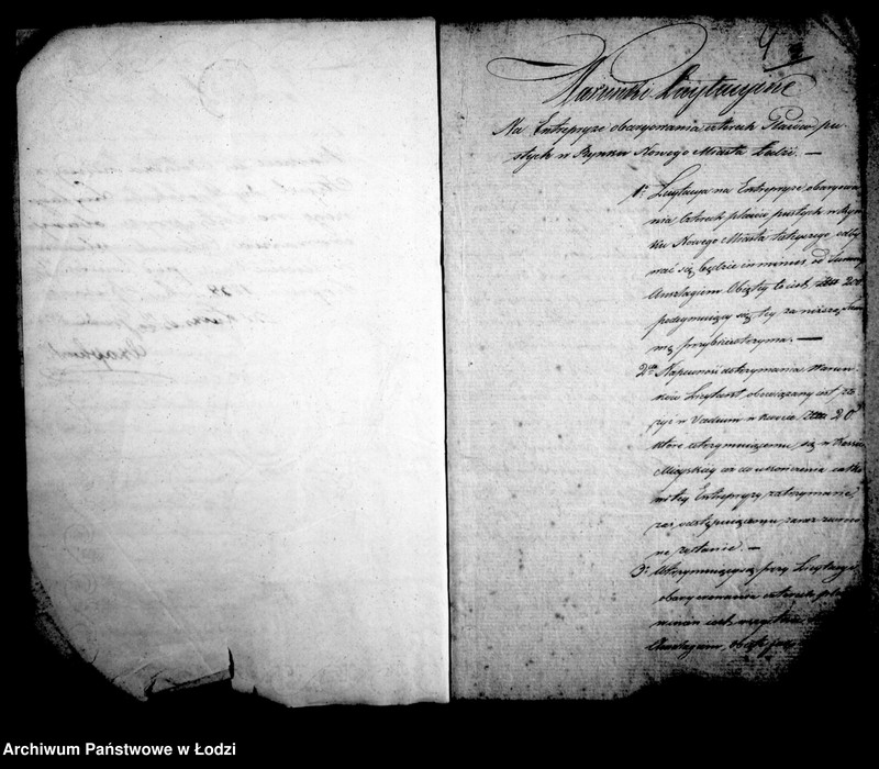 Obraz 9 z jednostki "Akta tyczące się regulacji osady sukienniczej"