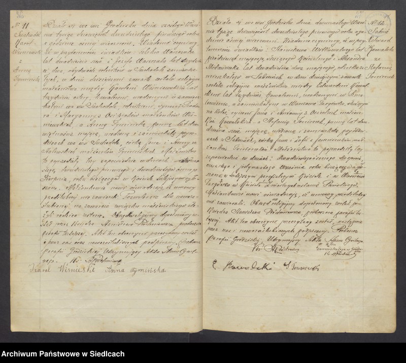 image.from.unit.number "Unikat aktów stanu cywilnego zaślubionych Parafii Grodzisk od 1919 roku do 1937 roku"