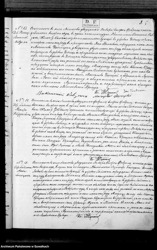 Obraz 8 z jednostki "Duplikat aktov graždnskago sostojanija Liškovskago Rimsko- Katoličeskago Prichoda o roždenij, brakosočetanij i smerti za 1902 god"