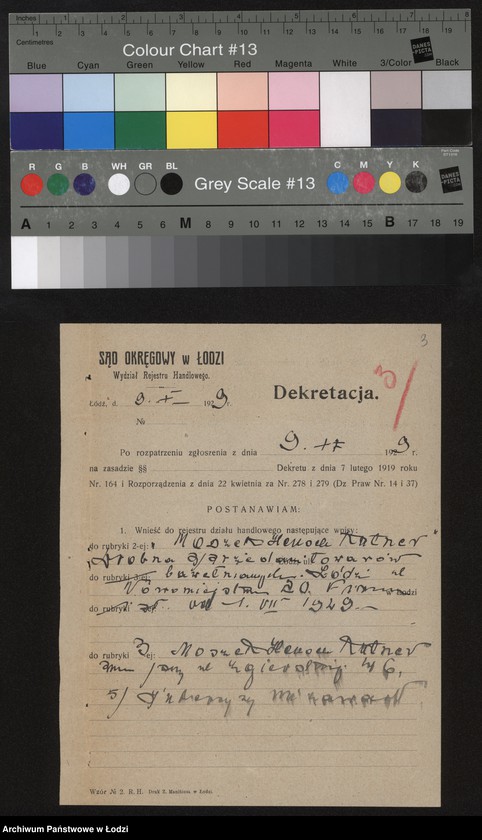 Obraz 5 z jednostki "Moszek Henoch Kutner – drobna sprzedaż towarów bawełnianych"