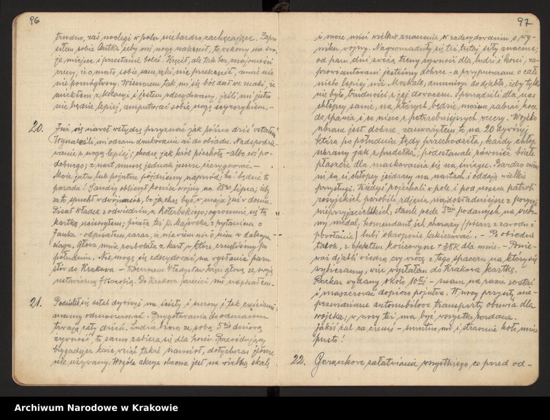 Obraz 3 z kolekcji "Wydane drukiem. Edycje źródłowe materiałów archiwalnych z zasobu ANK. cz.1; Dzienniki frontowe Kazimierza Filara z lat 1915-1918."