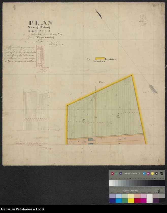 Obraz 1 z jednostki "Plan nowej kolonii Brenica"