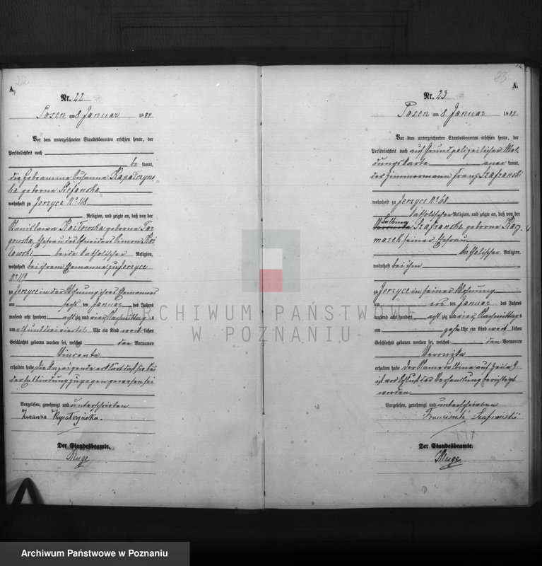 Obraz 13 z jednostki "Księga urodzeń t. I"