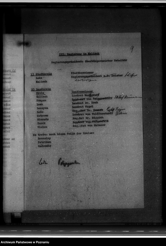 Obraz 10 z jednostki "Gliederung - Landräte- des Warthegau"