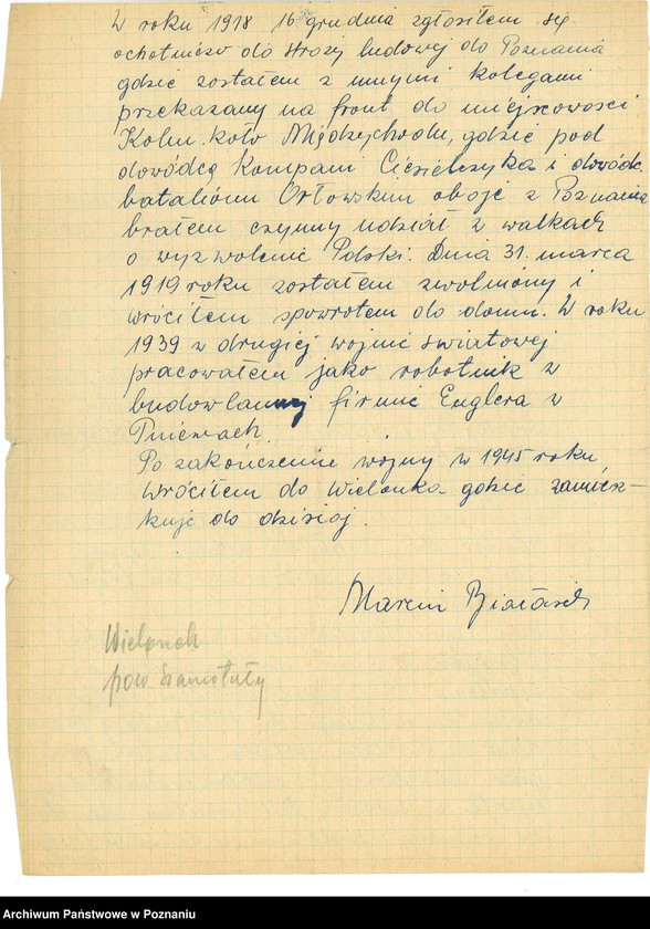 Obraz 19 z jednostki "Życiorysy powstańców wielkopolskich: B - tom lll /Białasik Marcin - Błoch Stanisław/."