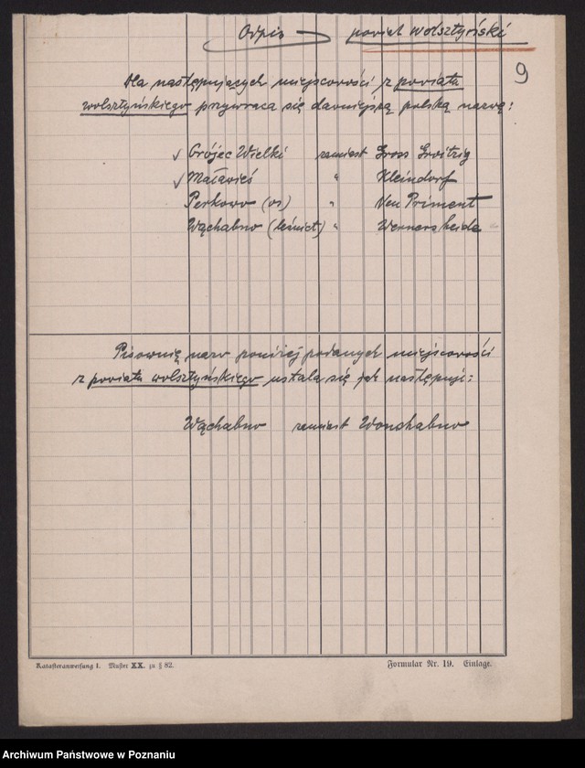 Obraz 11 z jednostki "[Przywracanie polskich nazw na terenie powiatu wolsztyńskiego]"