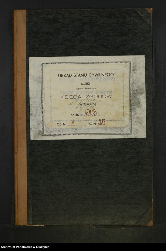 image.from.unit.number "Sterbe-Neben-Register Nr 1 - 25"