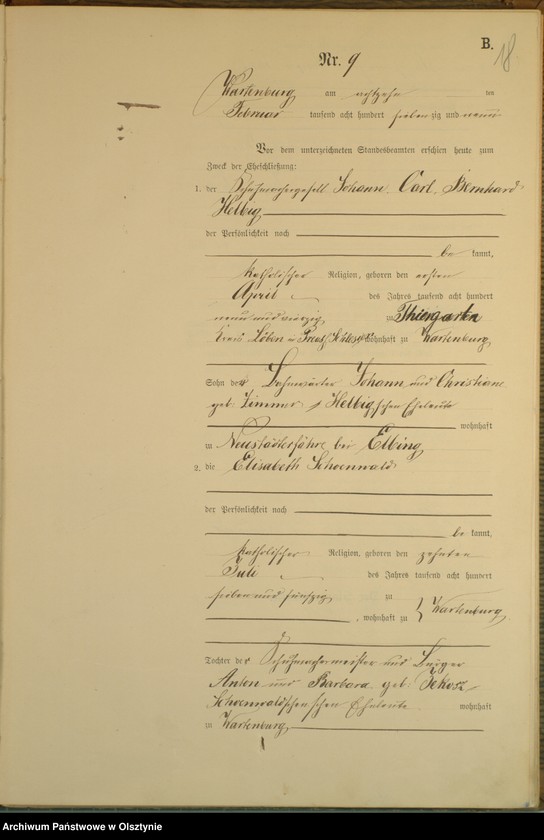 image.from.unit.number "Heiraths-Haupt-Register Nr 1 - 45"