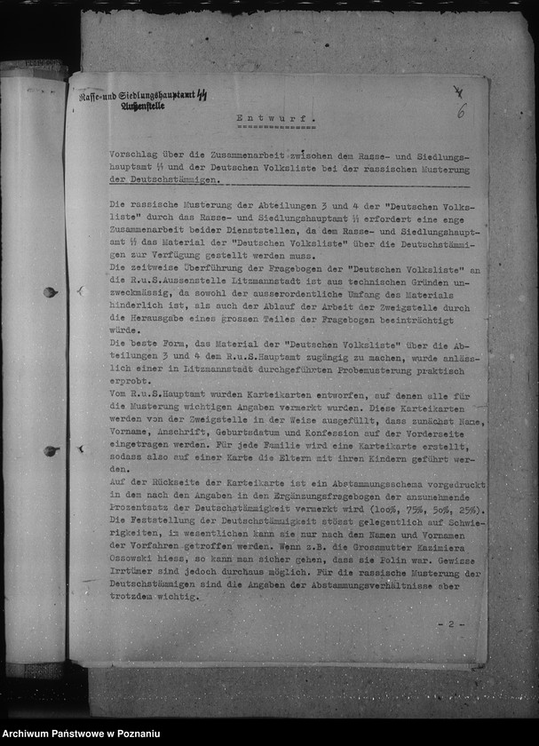 Obraz 10 z jednostki "Rassische Musterung von Angehörigen der Abteilungen III und IV."