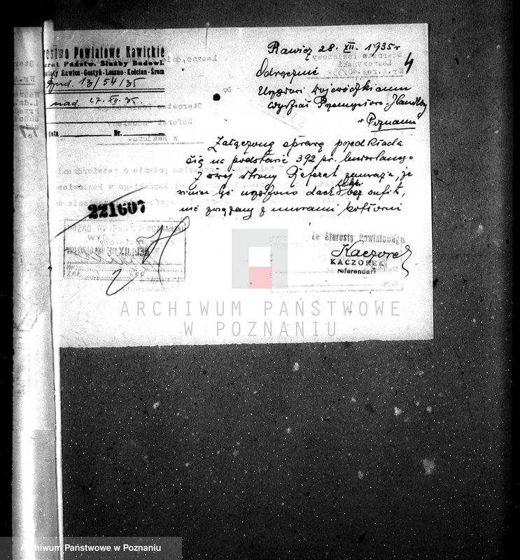 Obraz 9 z jednostki "Zatwierdzenie zakładu przemysłowego - kotłowni w maj. Pawłowice -A. Mielżyńskiego pow. leszczyński"