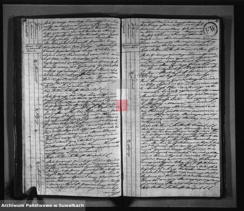 image.from.unit.number "Akta zeszłych stanu cywilnego gminy seyneńskiey od 1-go stycznia 1817 roku."