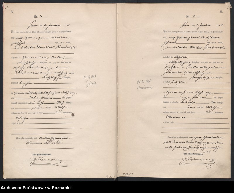 Obraz 5 z jednostki "Księga miejscowa urodzeń"