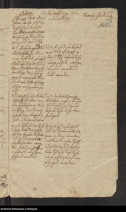 image.from.unit.number "Administrations Rechnung über des Stolterfothsche Legaten Capital und derer Intereßen deßen Einnahme und Ausgabe zu Pobethen von Michael 1788 bis dahin 1789"