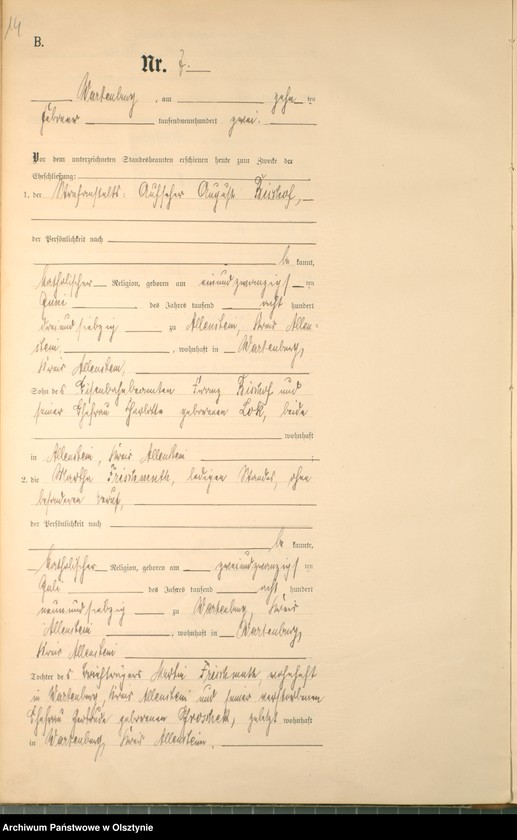 image.from.unit.number "Heiraths-Haupt-Register Nr 1 - 42"