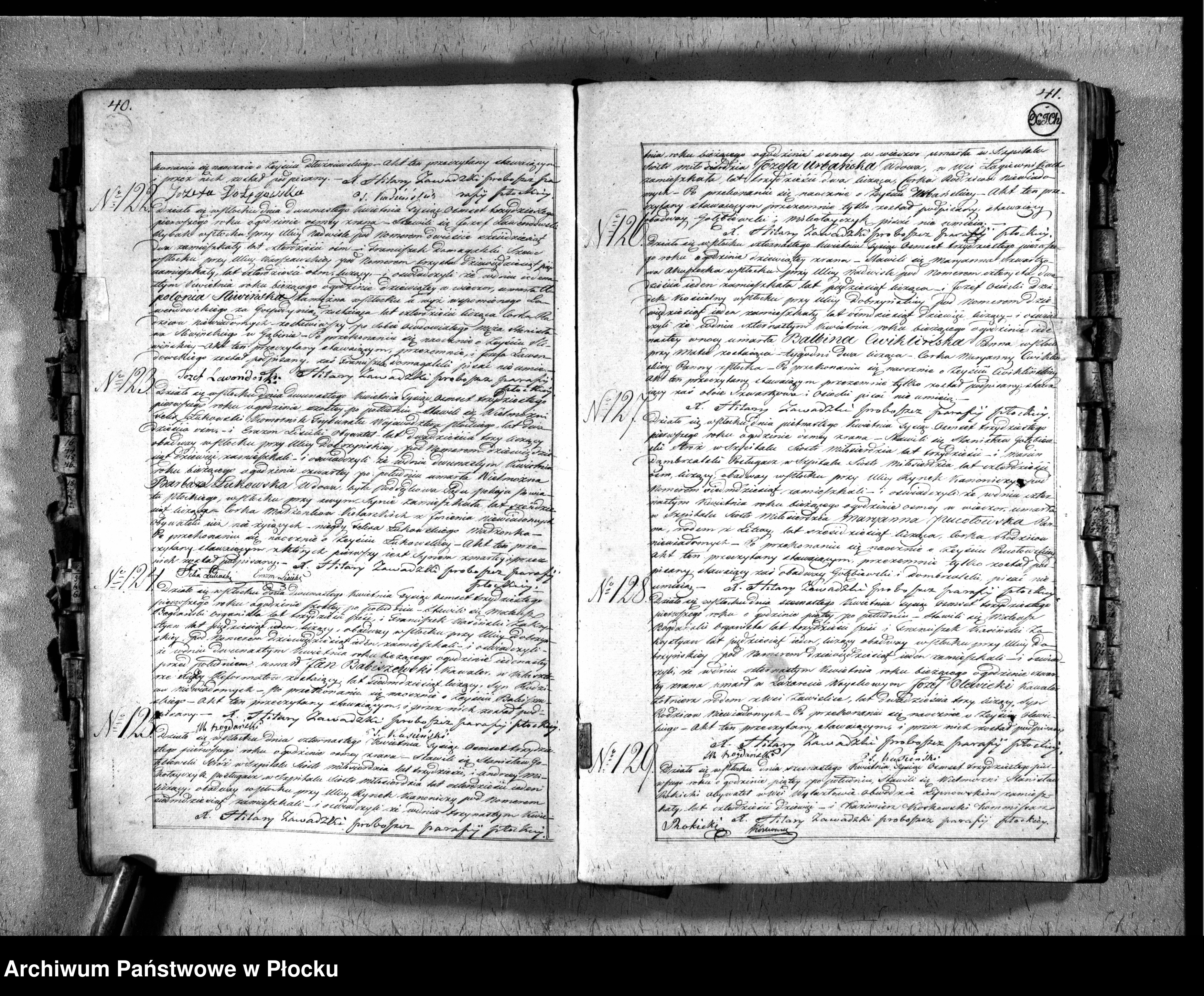 Skan z jednostki: Akta urodzeń, małżeństw i zgonów