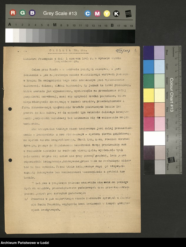 Obraz 2 z jednostki "Ministerstwo Przemysłu i Handlu; instrukcje i okólniki"