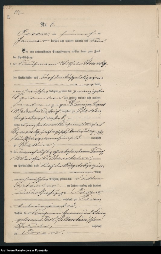 Obraz 14 z jednostki "Księga małżeństw t. I"