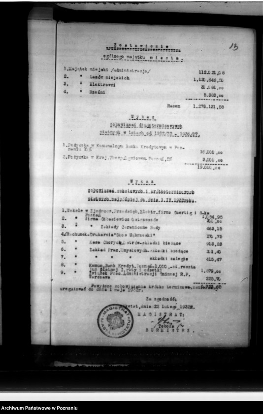 Obraz 19 z jednostki "Budżety i sprawy rachunkowe miasta Mikstatu"