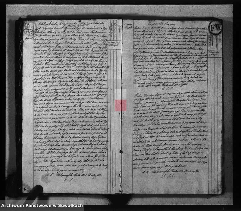 Obraz 4 z jednostki "Akta zaślubionych gminy wiżańskiey obwodu seyneńskiego, w województwie augustowskim od dnia 1-go stycznia do dnia ostatniego miesiąca grudnia 1818 roku"