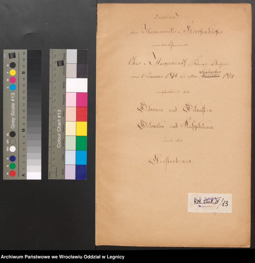 image.from.unit.number "Duplicat der Harpersdorfer Kirchenbücher von der Gemeinde Ober Harpersdorf Konigl. Anteils"