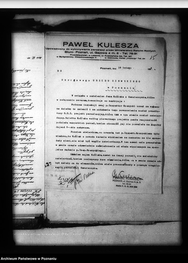 image.from.unit.number "Parcelacja prywatna majątku Samsieczynek powiatu bydgoskiego"