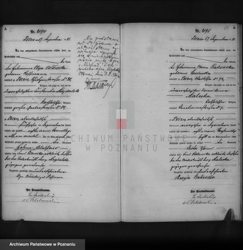 Obraz 12 z jednostki "Księga urodzeń t. V"