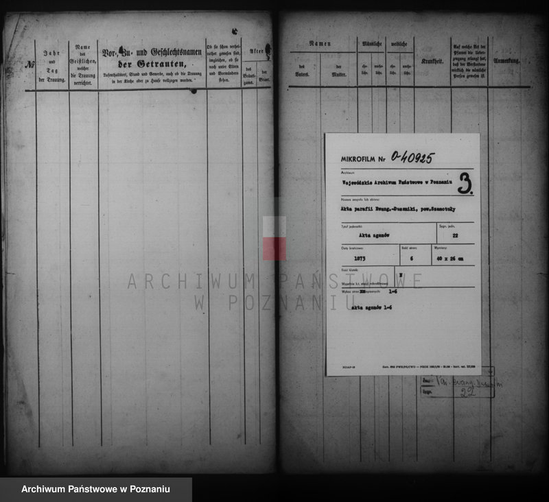 Obraz 1 z jednostki "Sterbe- Register"