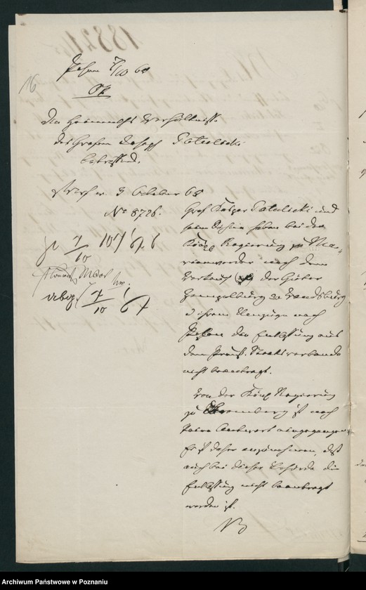 Obraz 20 z jednostki "A. betr. Gräfliche Familie Potulicki"