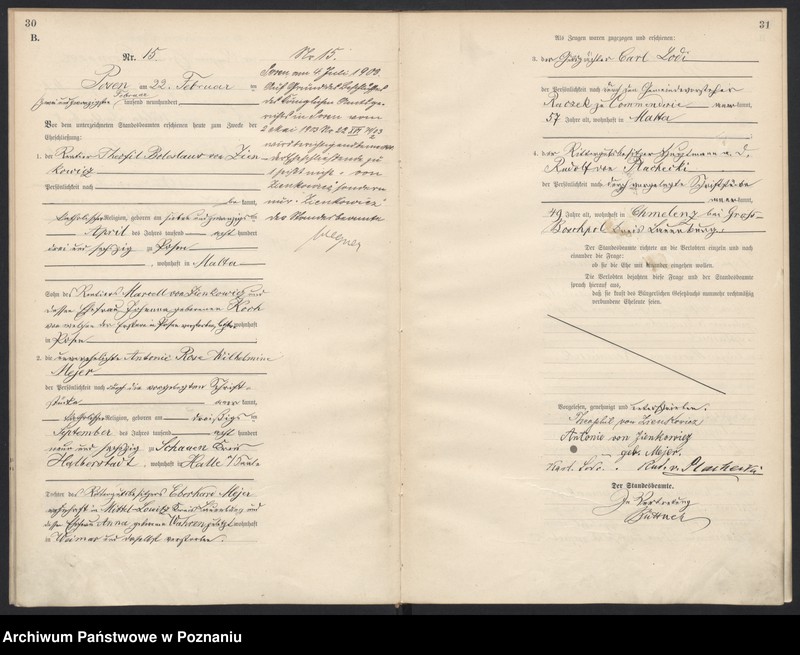 Obraz 17 z jednostki "Księga miejscowa małżeństw"