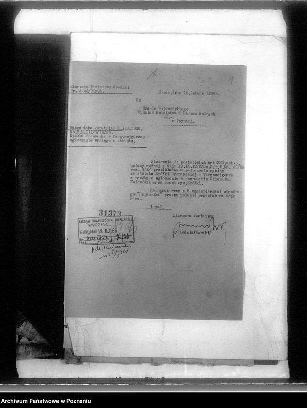 Obraz 4 z jednostki "Spółka drenarska w Targowej Górce powiatu średzkiego"