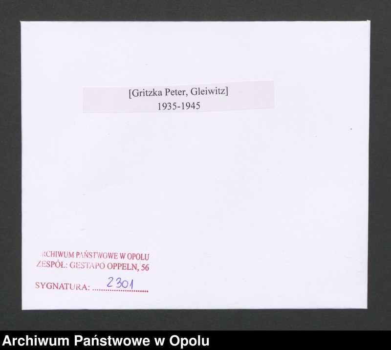 Obraz 2 z jednostki "[Gritzka Peter, Gleiwitz]"