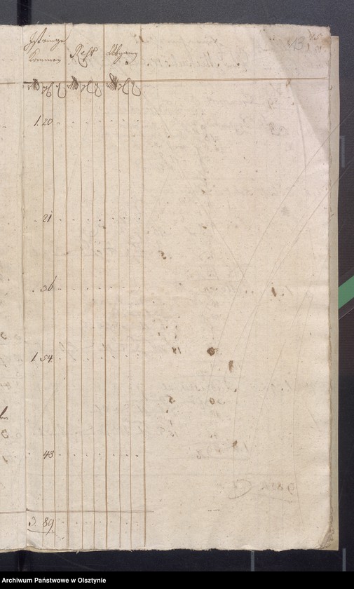 image.from.unit.number "Kobultische Kirchen Jahres Rechnung über Einnahme und Ausgabe Geld"