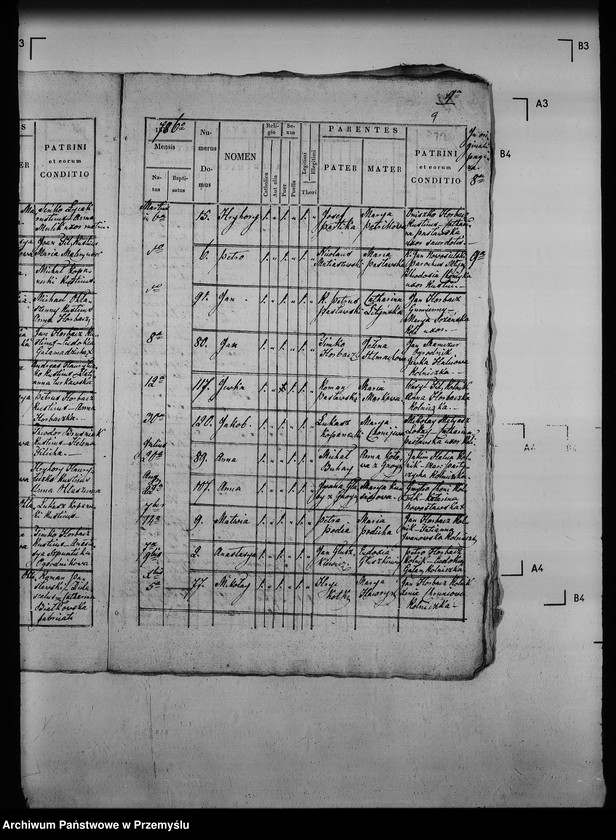 Obraz 14 z jednostki "[Kopie ksiąg metrykalnych parafii Gnojnice z filią Wola Gnojnicka (dekanat Jaworów)]"