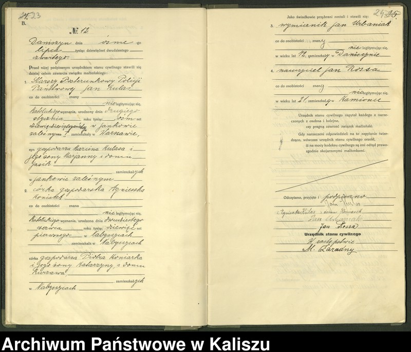 Obraz 15 z jednostki "[Księga małżeństw]"
