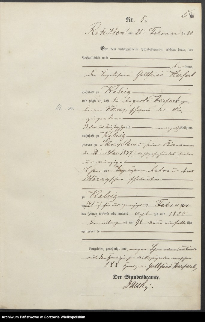 Obraz 8 z jednostki "Sterbe Register"