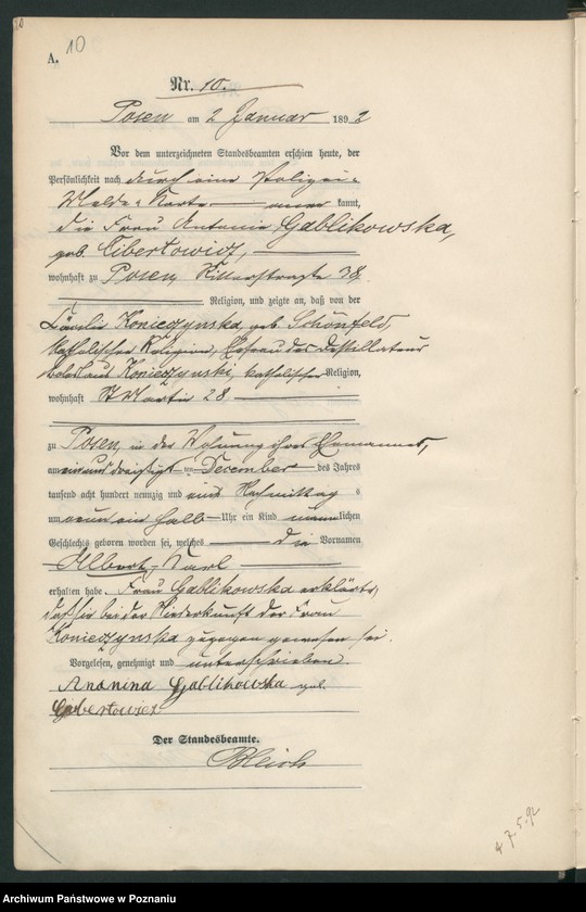 Obraz 13 z jednostki "Księga urodzeń t. I, II"