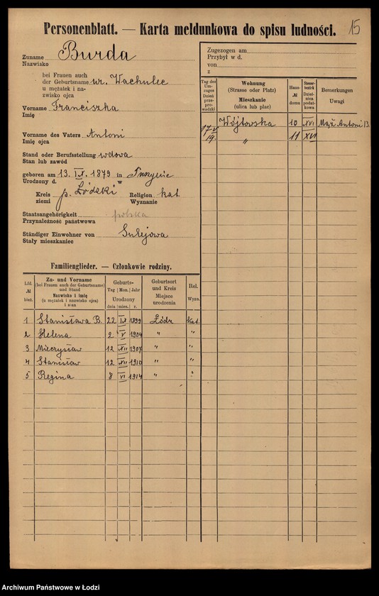 image.from.unit.number "[Spis ludności Łodzi] Burchon - Busek"