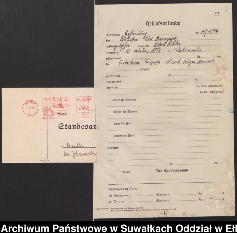 image.from.unit.number "[Heiraths-Haupt-Register des Königlichen Preussischen Standes-Amtes Bialla Kreis Johannisburg]"