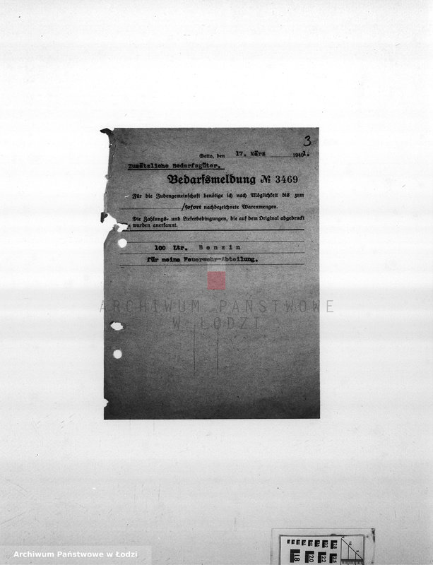 Obraz 6 z jednostki "Bedarfsmeldungen [Skierowane do GV zapotrzebowania na surowce, materiały, narzędzia, maszyny itp. potrzebne resortom pracy do produkcji; zamówienia żywności, lekarstw]"