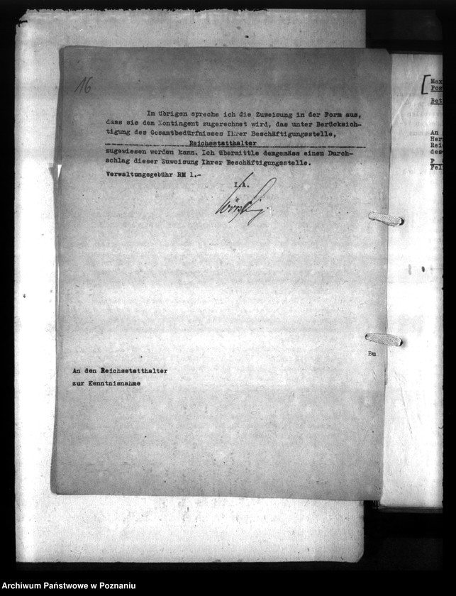 Obraz 20 z jednostki "Wohnungszuweisungen für Deutsche. Verdrängung der Polen."