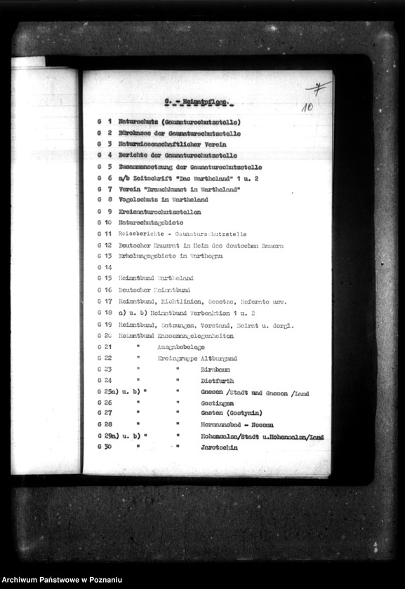 Obraz 14 z jednostki "Aktenverzeichnis - Abteilung IV, Kultur."