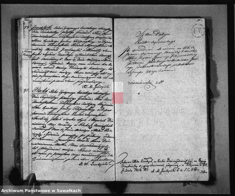 Obraz 19 z jednostki "Akta Zeszłych Gminy Filipowskiey od 1-go Stycznia 1816 R-u"