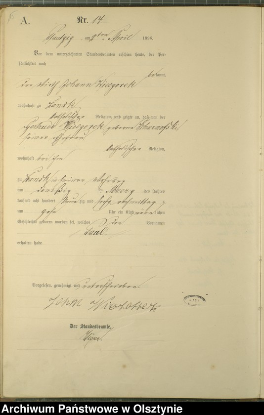 image.from.unit.number "Geburts-Haupt-Register Nr 1 - 48"