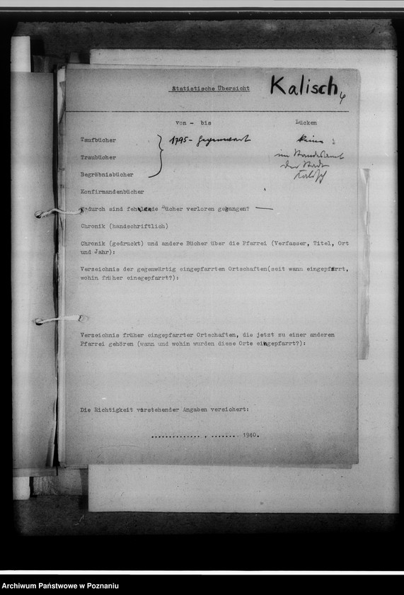 Obraz 8 z jednostki "Einziehungsprotokolle [ksiąg kościelnych] Kalisch-Stadt [Kalisz - miasto]"