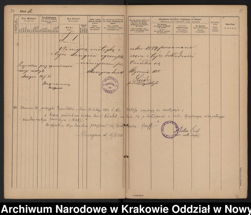image.from.unit.number "Księga urodzeń"